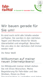 Mobile Screenshot of fahr-radikal.de
