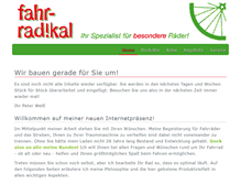 Tablet Screenshot of fahr-radikal.de
